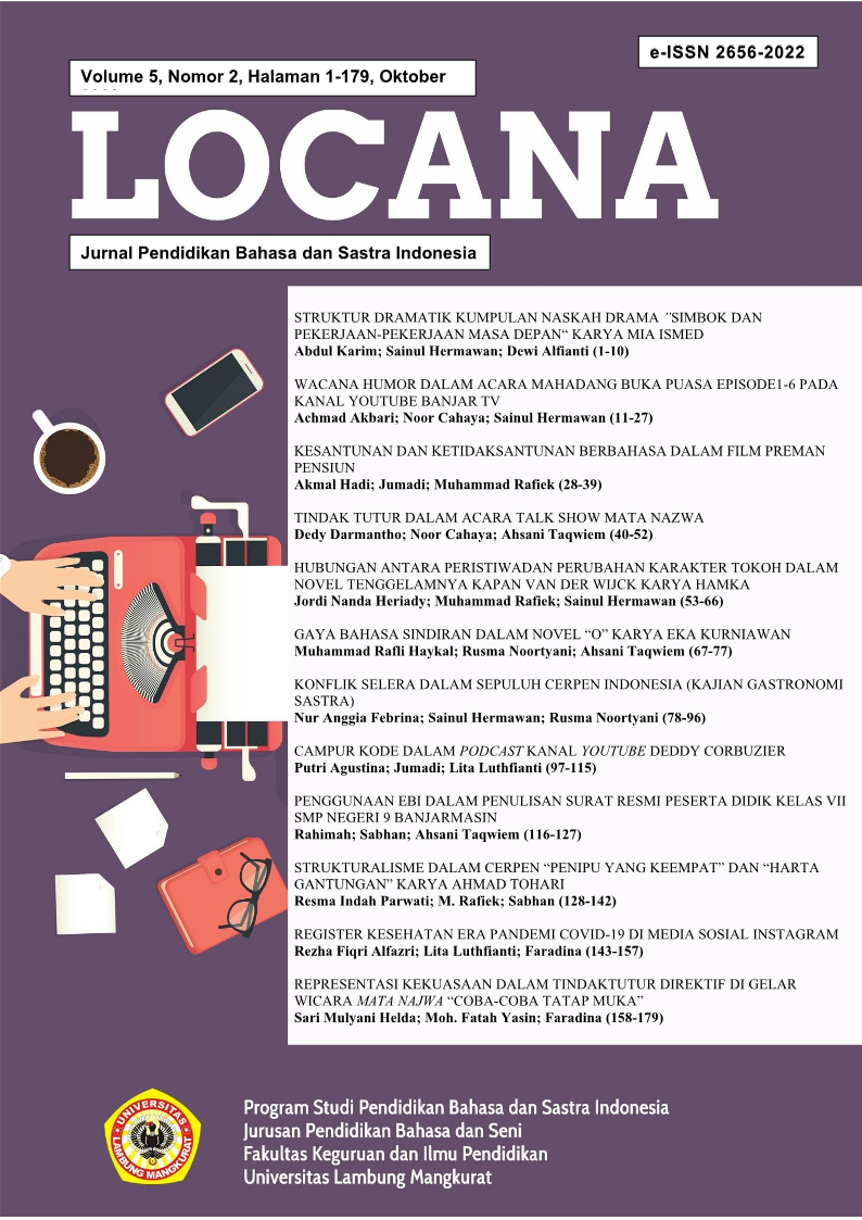 					View Vol. 5 No. 2 (2022): JURNAL LOCANA
				