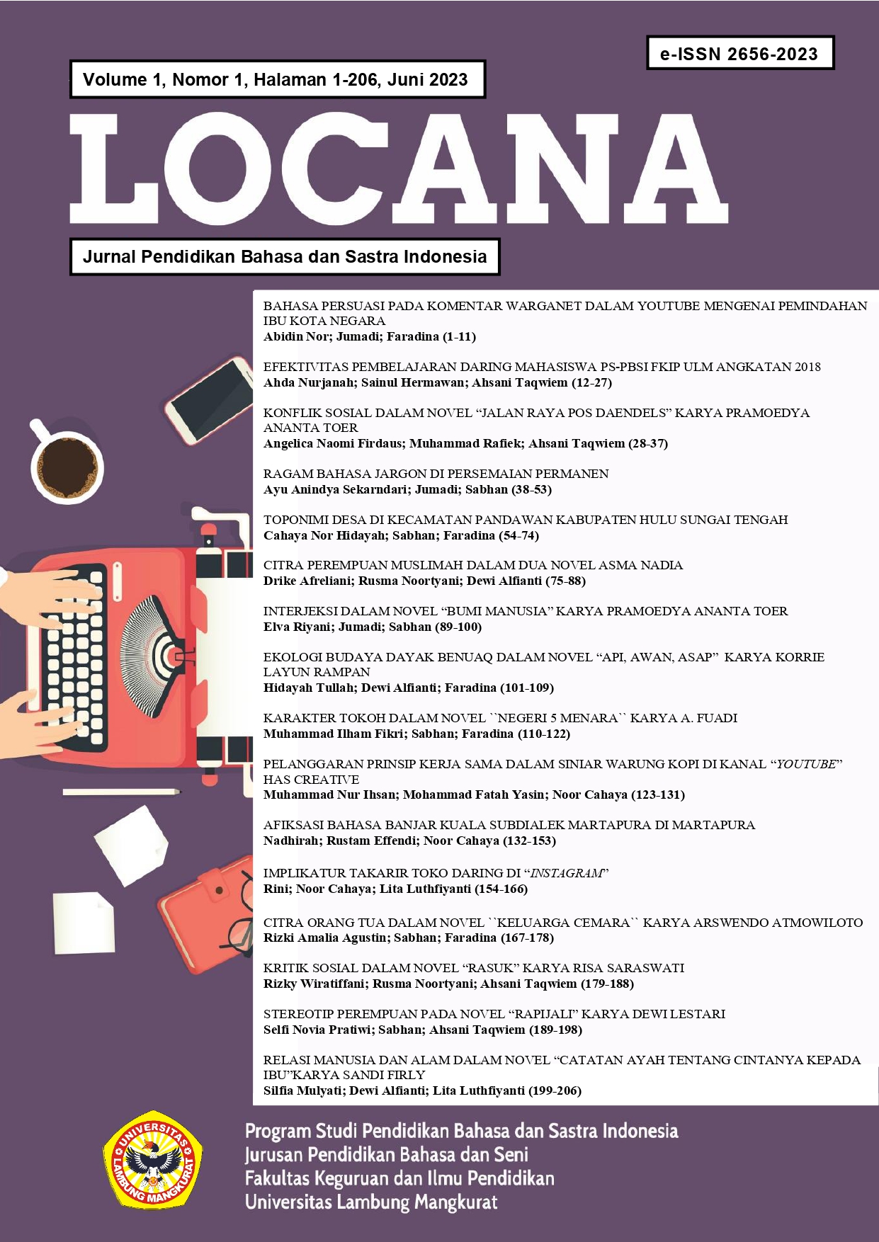 					View Vol. 6 No. 1 (2023): JURNAL LOCANA
				